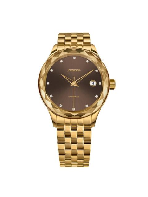 Jowissa - Jowissa Tiro Quartz Diamond Brown Dial Ladies Watch J6.238.M