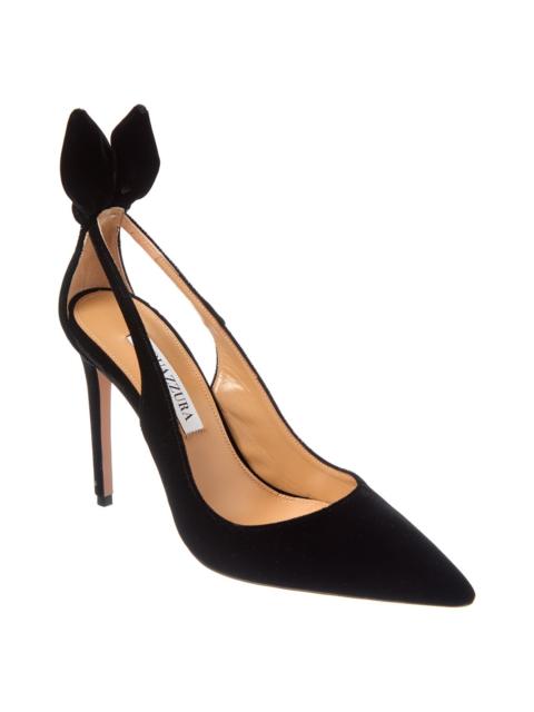 AQUAZZURA Aquazzura Bow Tie 105 Velvet Pump