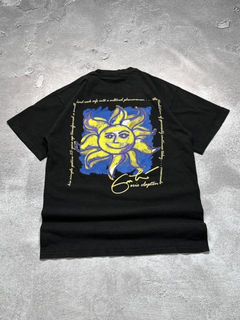 Other Designers Vintage 90s Hard Rock Cafe Eric Clapton Sun Print T-Shirt