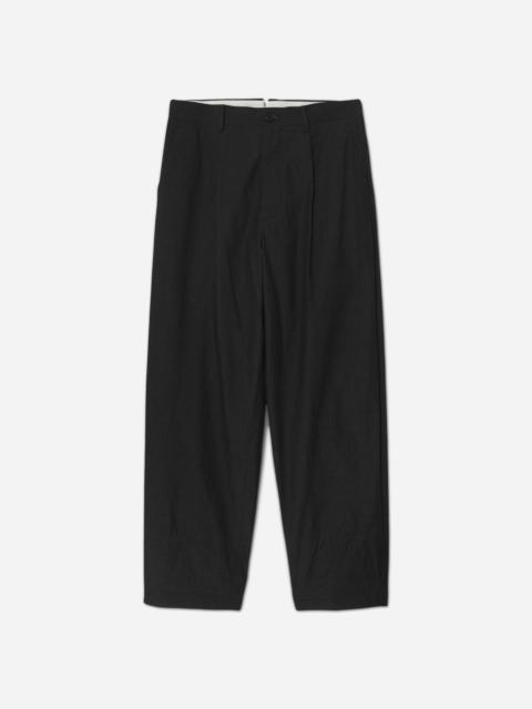 UNDERCOVER Men's Linen-Ramie Blend Cotton Pants Charcoal