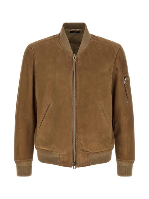 TOM FORD Suede bomber jacket