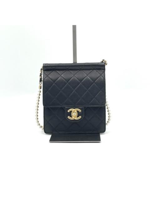 CHANEL Chanel No.27 Black Pearl Flap Crossbody Bag AS0580