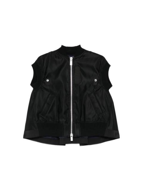 sacai Sacai Black Jackets - Waistcoat & Gilets Women
