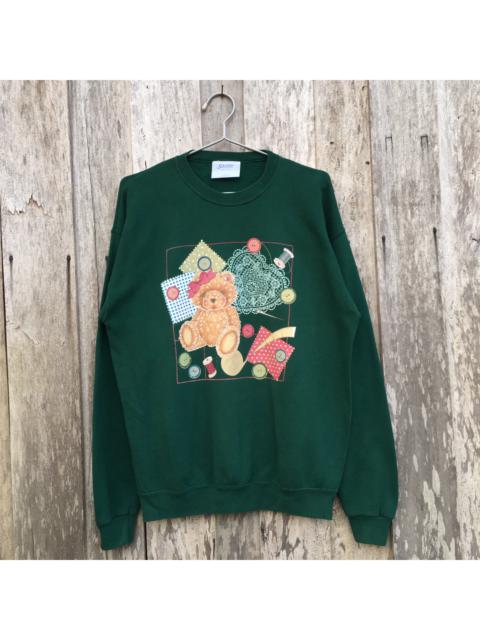 Other Designers Vintage - Vintage Santee Animated Teddy Bear Crewneck Sweatshirt