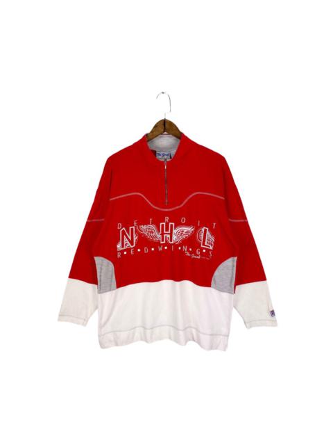 Other Designers Vintage 1994 Detroit Red Wings Half Zip Long Sleeve