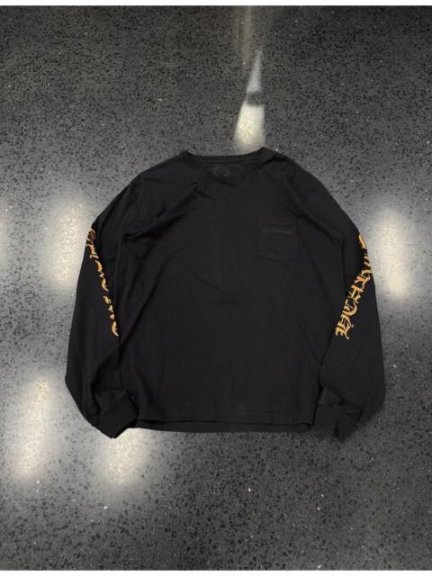 Chrome Hearts Chrome Hearts Hollywood Black/Orange L/S Shirt  