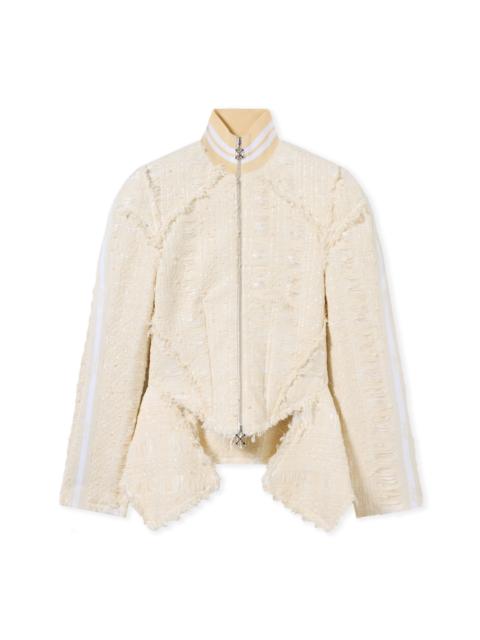 Off-White Tweed Peplum Jacket