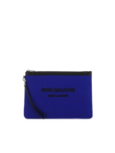 SAINT LAURENT logo lettering clutch bag