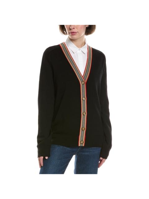 Burberry Burberry Icon Stripe Wool Cardigan