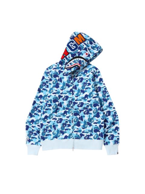 A BATHING APE® BAPE ABC Camo Shark Full Zip Hoodie 'Blue'