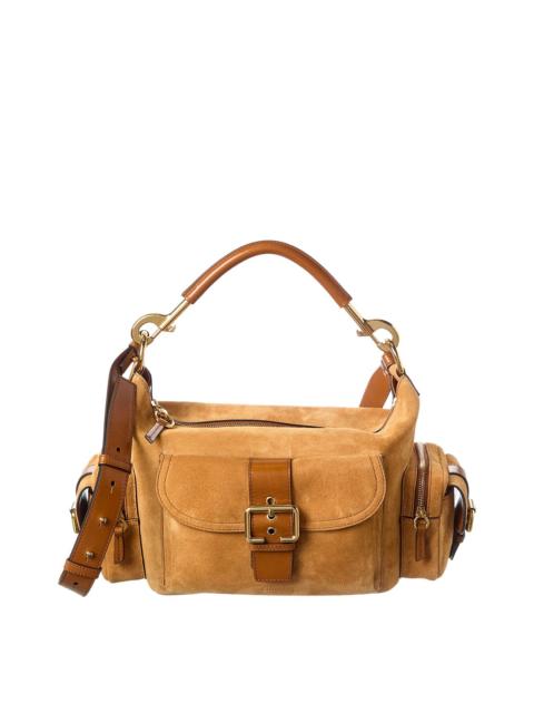 Chloé Chloé Medium Double Carry Suede & Leather Shoulder Bag