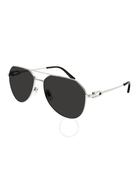 Cartier Cartier Grey Pilot Men's Sunglasses CT0364S 001 59