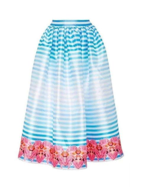Other Designers Manish Arora - Pleated Print A-Line Skirt