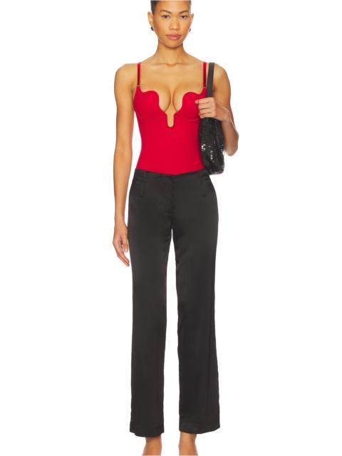 Fleur du Mal Le Stretch Micro Seduce U-plunge Bodysuit