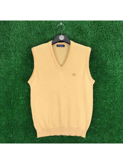 Other Designers Vintage - Vintage Golden Bear Knit Vest V Neck