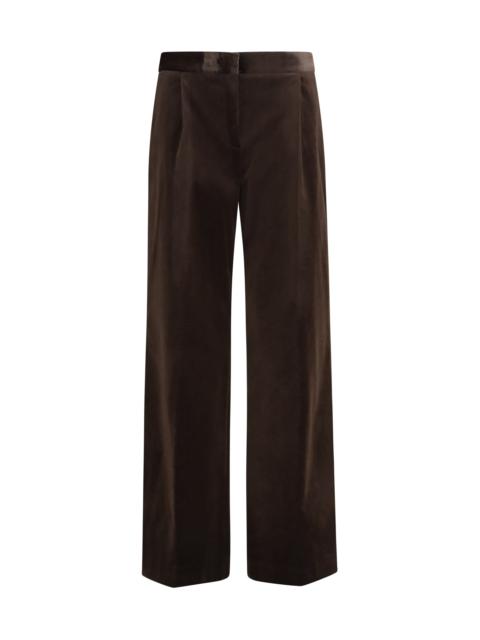 LARDINI Lardini Velvet Tailored Pants Blue Women