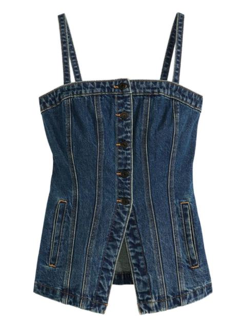 Levi's button-front denim top