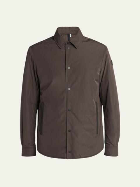 Moncler Men's Edit Dark Brown Gascogne Shirt Jacket