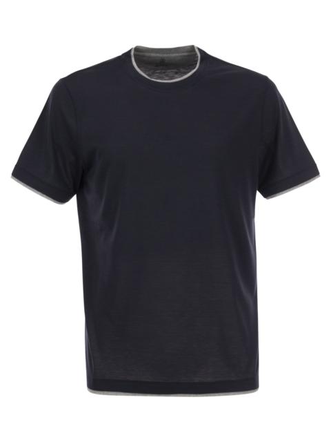 Brunello Cucinelli Brunello Cucinelli Men Silk And Cotton T-Shirt