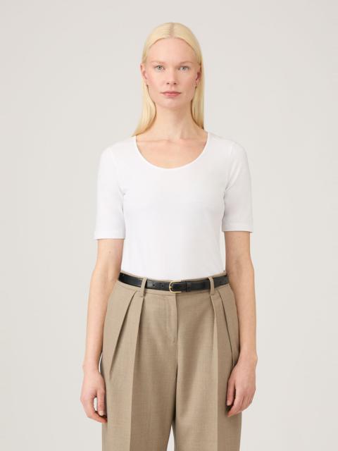Sunspel Stretch Cotton Scoop Top