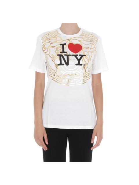 VERSACE Medusa Oversized Women's T-Shirt - Cotton - White S