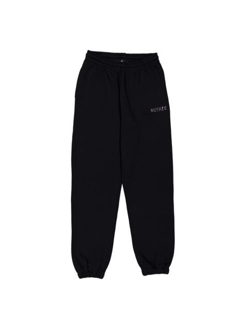 ROTATE Rotate Crystal Logo Embellished Sweatpants, Size Small