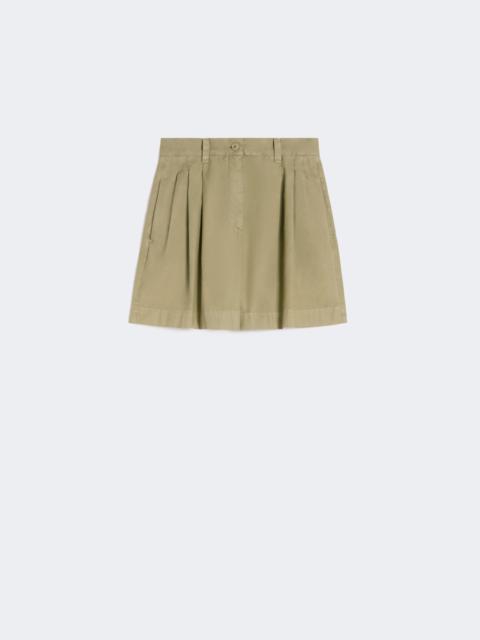 WEEKEND Max Mara Cotton Panama Bermuda shorts - OLIVE GREEN