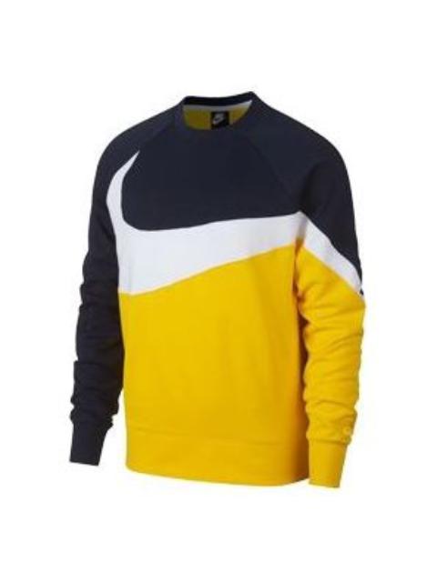 Nike Black Yellow Large Colorblock Casual Sports Yellow AR3089-728