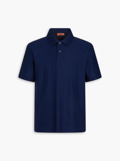 Missoni Printed cotton-jacquard polo shirt