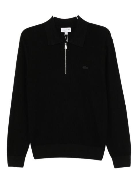 LACOSTE half-zip polo shirt