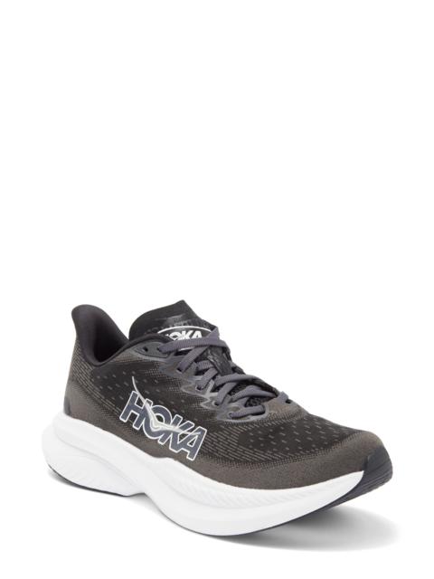 HOKA HOKA Mach 6 Running Shoe in Black /White at Nordstrom