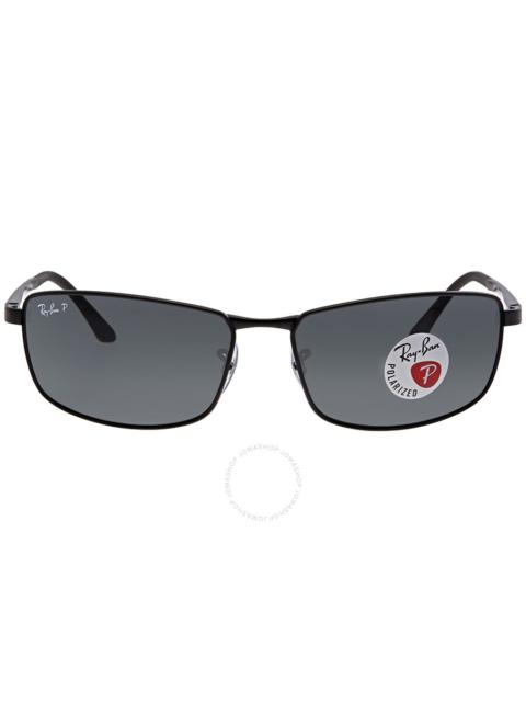 Ray-Ban Ray Ban Polarized Grey Gradient Rectangular Men's Sunglasses RB3498 006/81 64