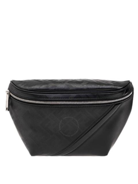 Fendi Shadow Diagonal Logo Leather Belt Bag