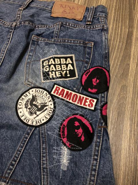 Hysteric Heavy Kinky Ramones Patches Distressed Skirt