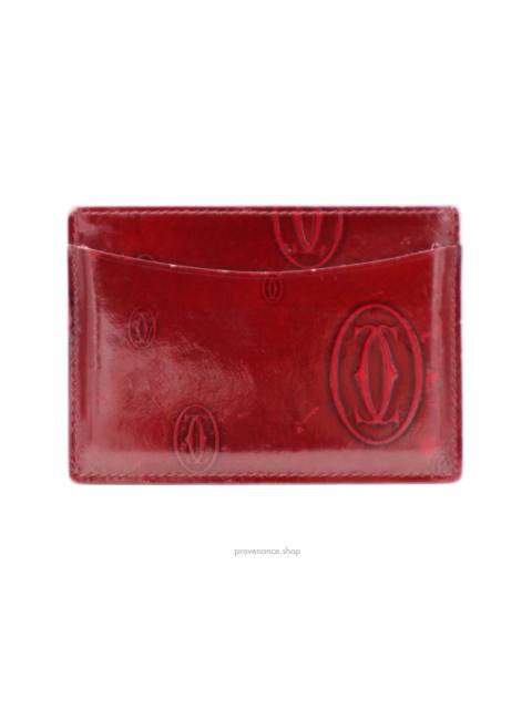 Cartier Cartier Happy Cardholder - Burgundy Patent Leather