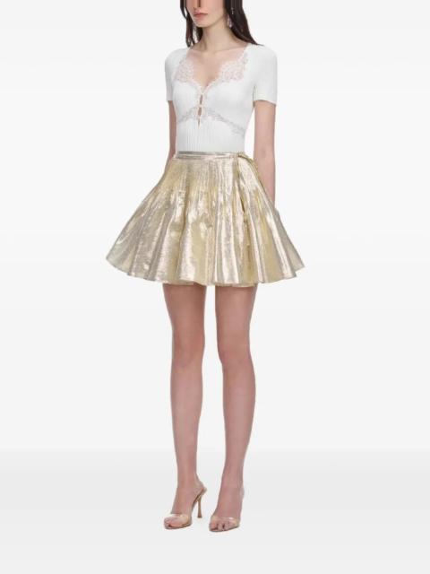 self-portrait Lace Trim Knit Bodysuit