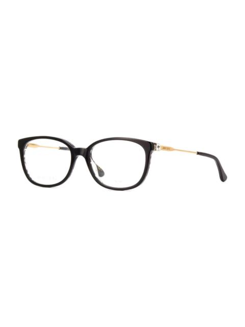 JIMMY CHOO Jimmy Choo Ladies Black Rectangular Eyeglass Frames JC302 07T300