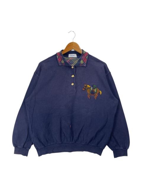 Other Designers Vintage Jantzen Collared Button Up Pullover Sweatshirt