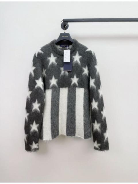 Louis Vuitton Louis Vuitton USA Flag Mohair Sweater in grey