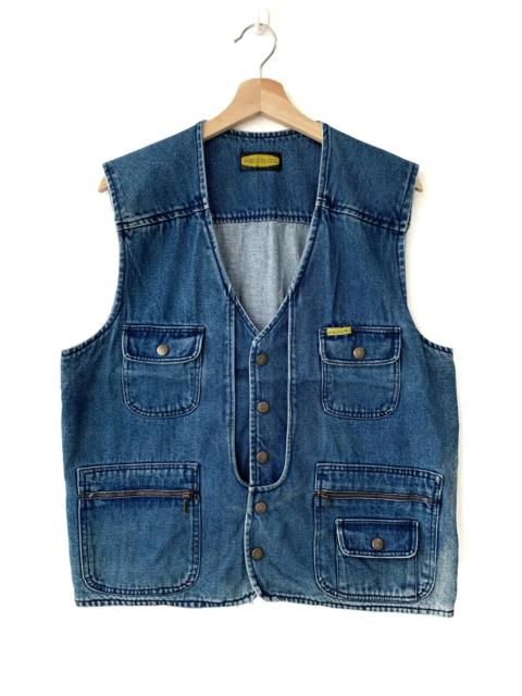 Other Designers Vintage - Vintage World Island Kapital Style Denim Vest