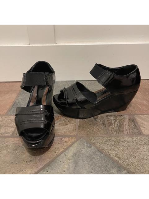 Marni Marni Y2K Patent Leather Wedge Heels vintage