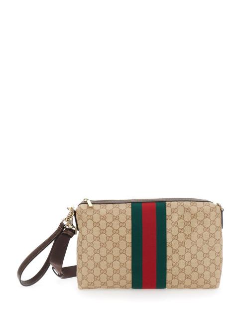 GUCCI Gucci GG Crossbody Bag Beige Men