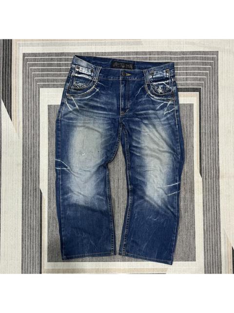 Hysteric Glamour RED PEPPER LBD jeans denim pants flare spellout pocket 36