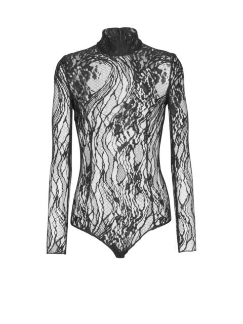 Balmain Long-sleeved lace body