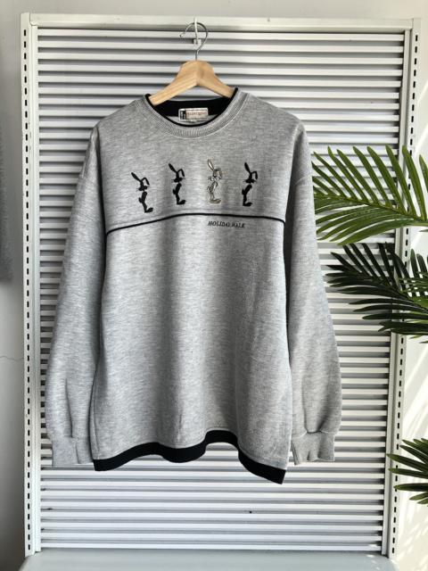 Other Designers Vintage - Vintage Holiday Walk Rabbit Shadow Crewneck Sweatshirt