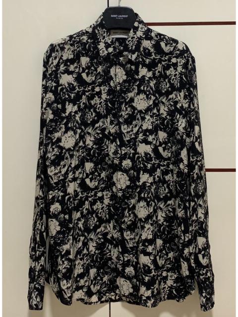 SAINT LAURENT Saint Laurent 22SS Silk French Rose Shirt