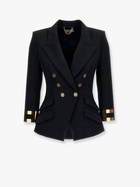 ELISABETTA FRANCHI Elisabetta Franchi Double-Breasted Blazer Black Women