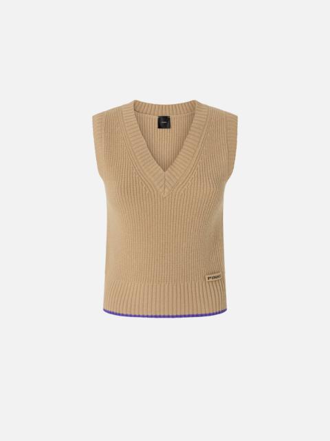 PINKO KNIT V-NECK VEST