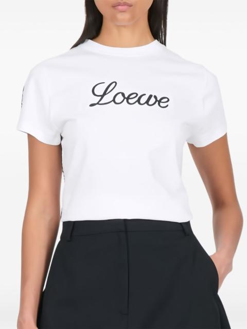 Loewe Loewe Women Logo Cotton T-Shirt
