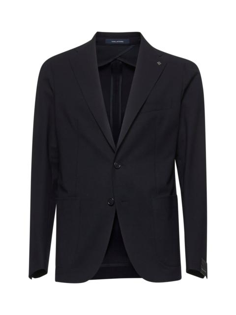 TAGLIATORE - Tagliatore Men Blue Stretch Virgin Wool Montecarlo Blazer
